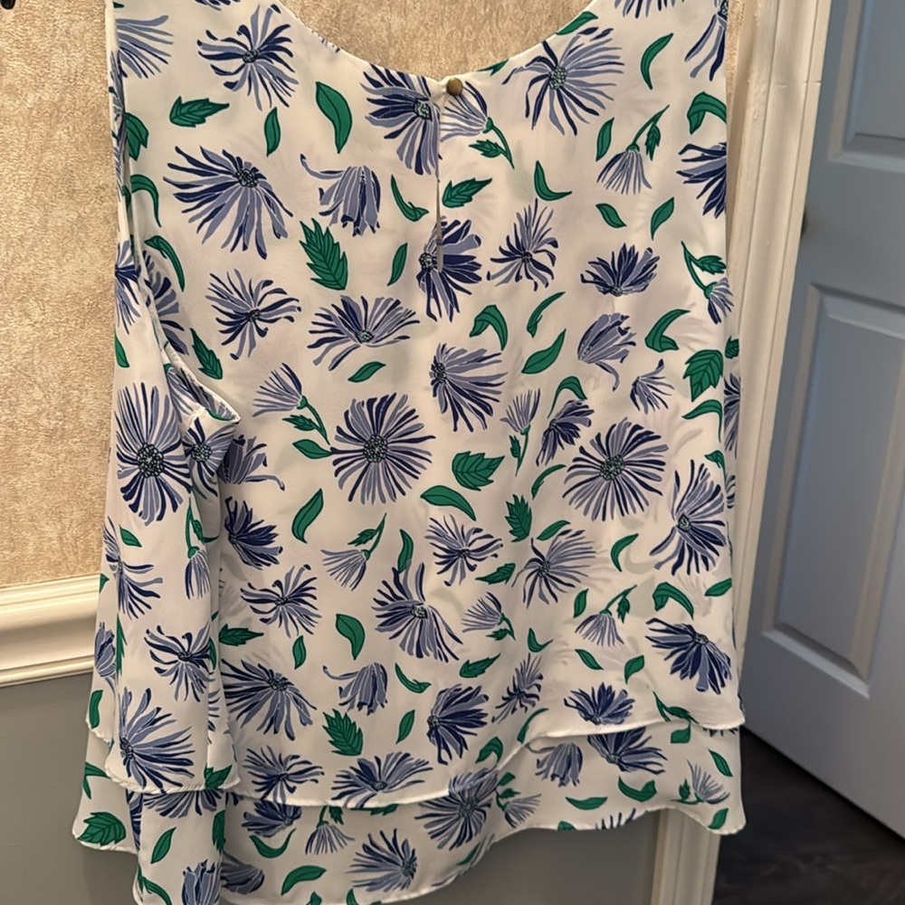 Two Women's Floral Sleeveless Tops Size L NWT & NWOT - Picture 11 of 12